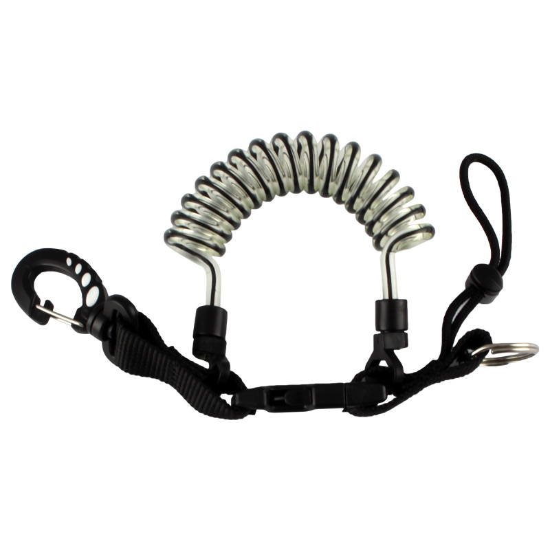 COILED LANYARD BLACK - Click Image to Close